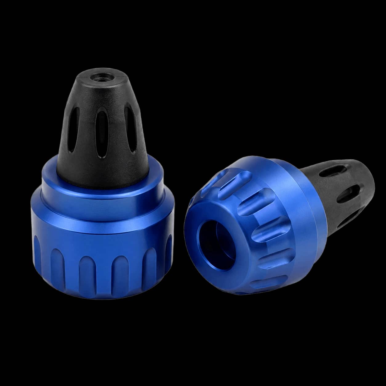 طقم بار إند CNC أزرق للموتوسيكل